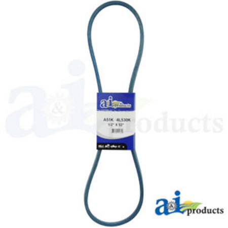 A & I PRODUCTS Aramid Blue V-Belt (1/2" X 53" ) 25" x1" x0.5" A-A51K